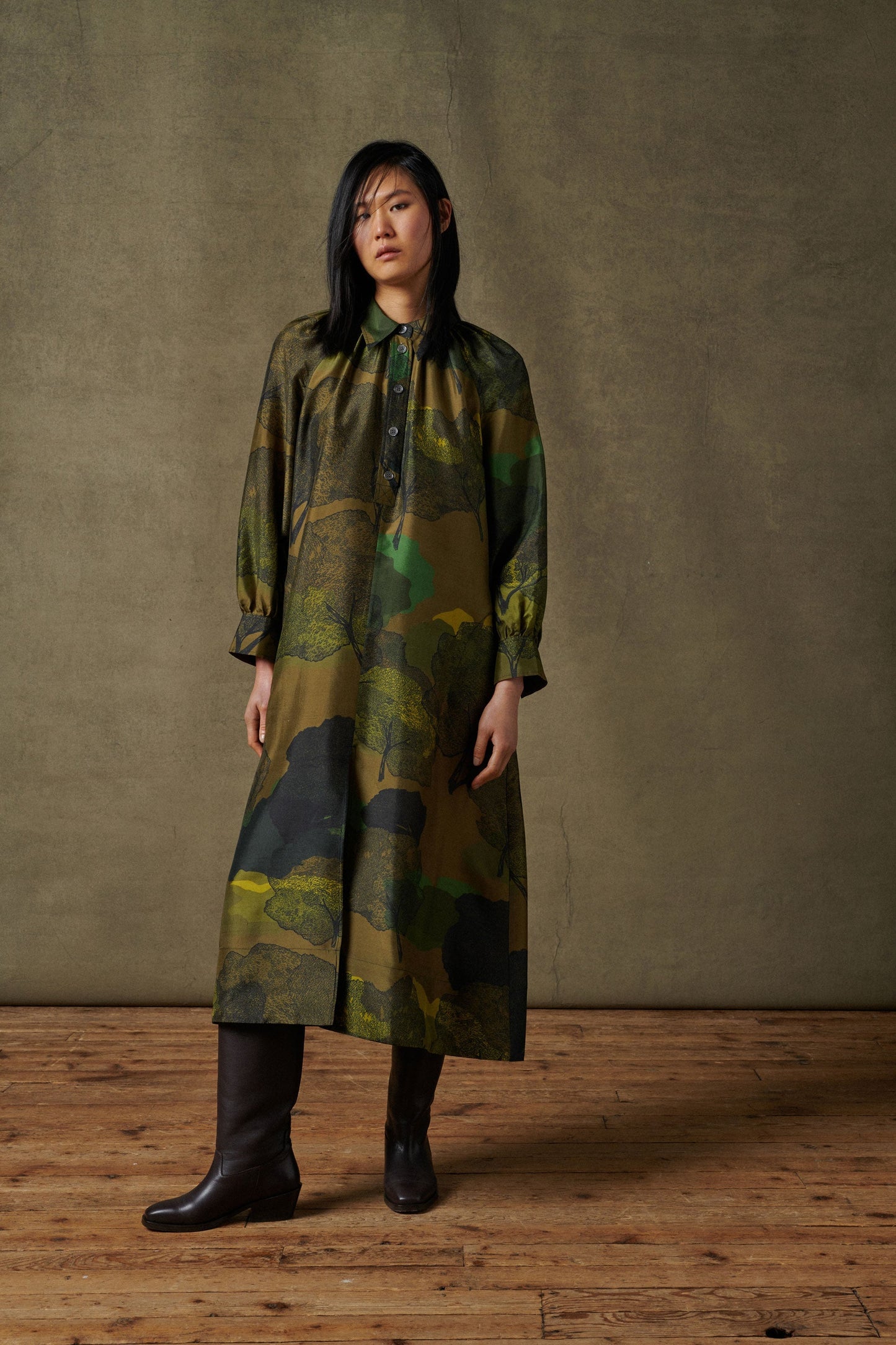ROBE SAVANE VERTE