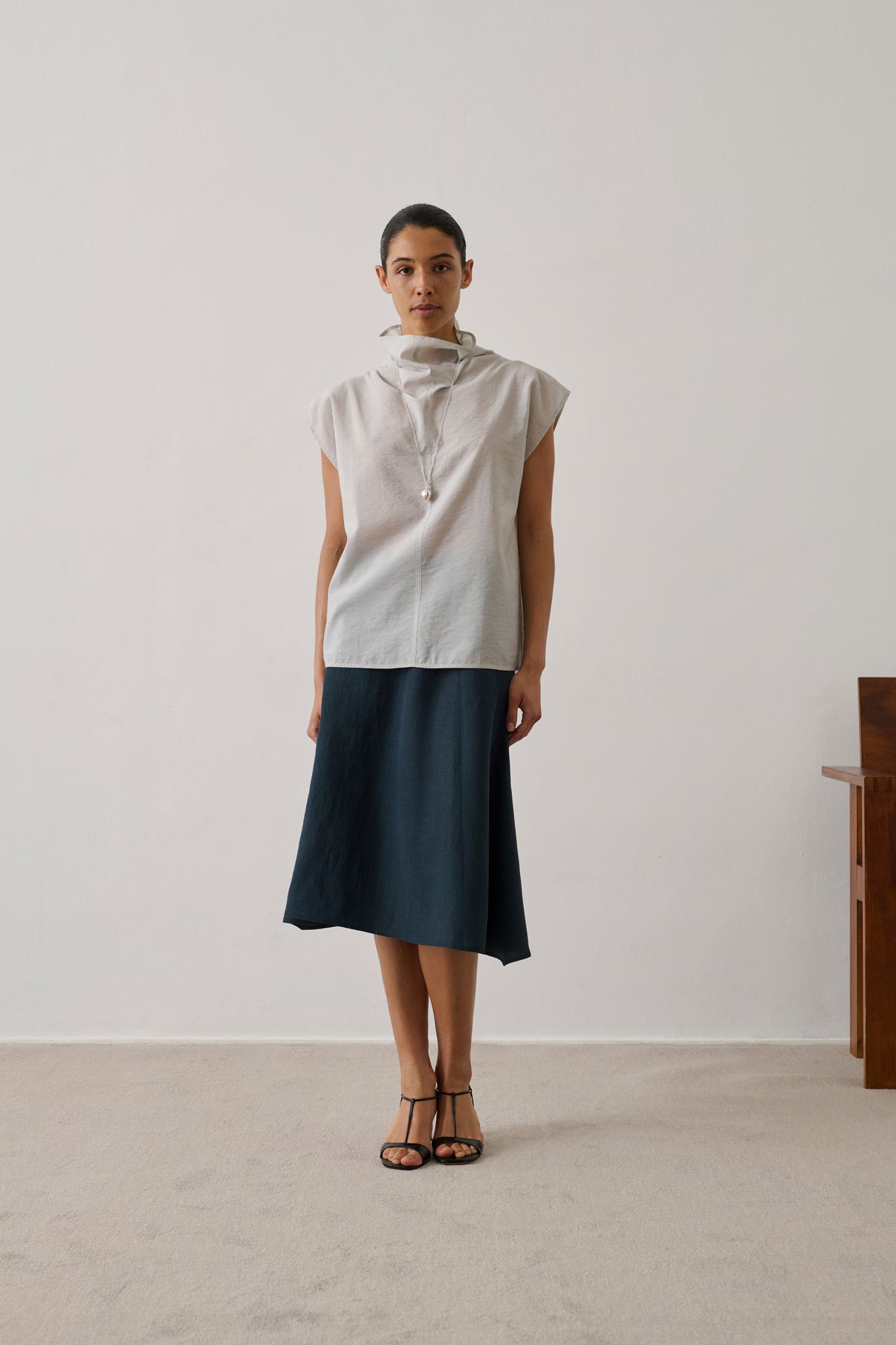 Blouse Izumi - Gris Clair - Femme vue 1