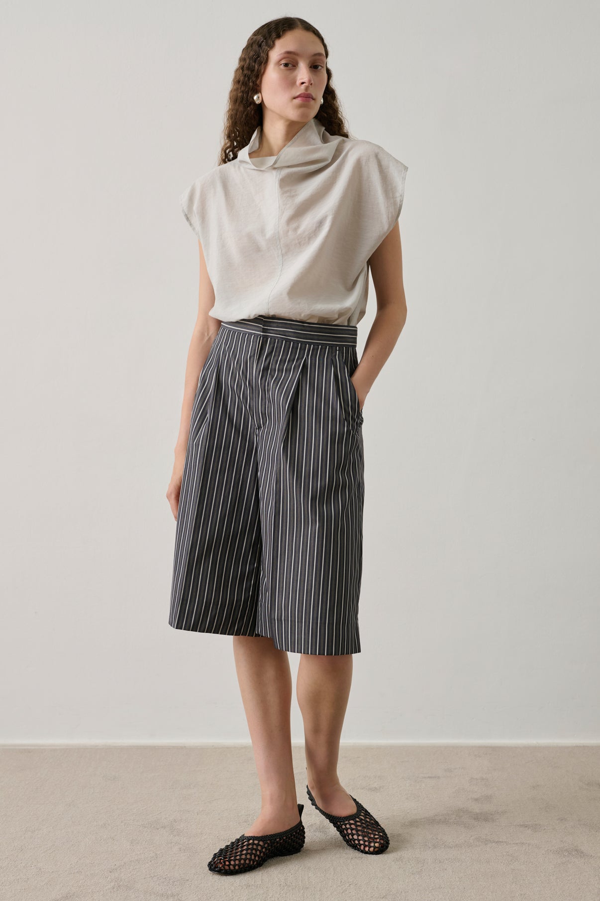 Blouse Izumi - Gris Clair - Femme vue 5