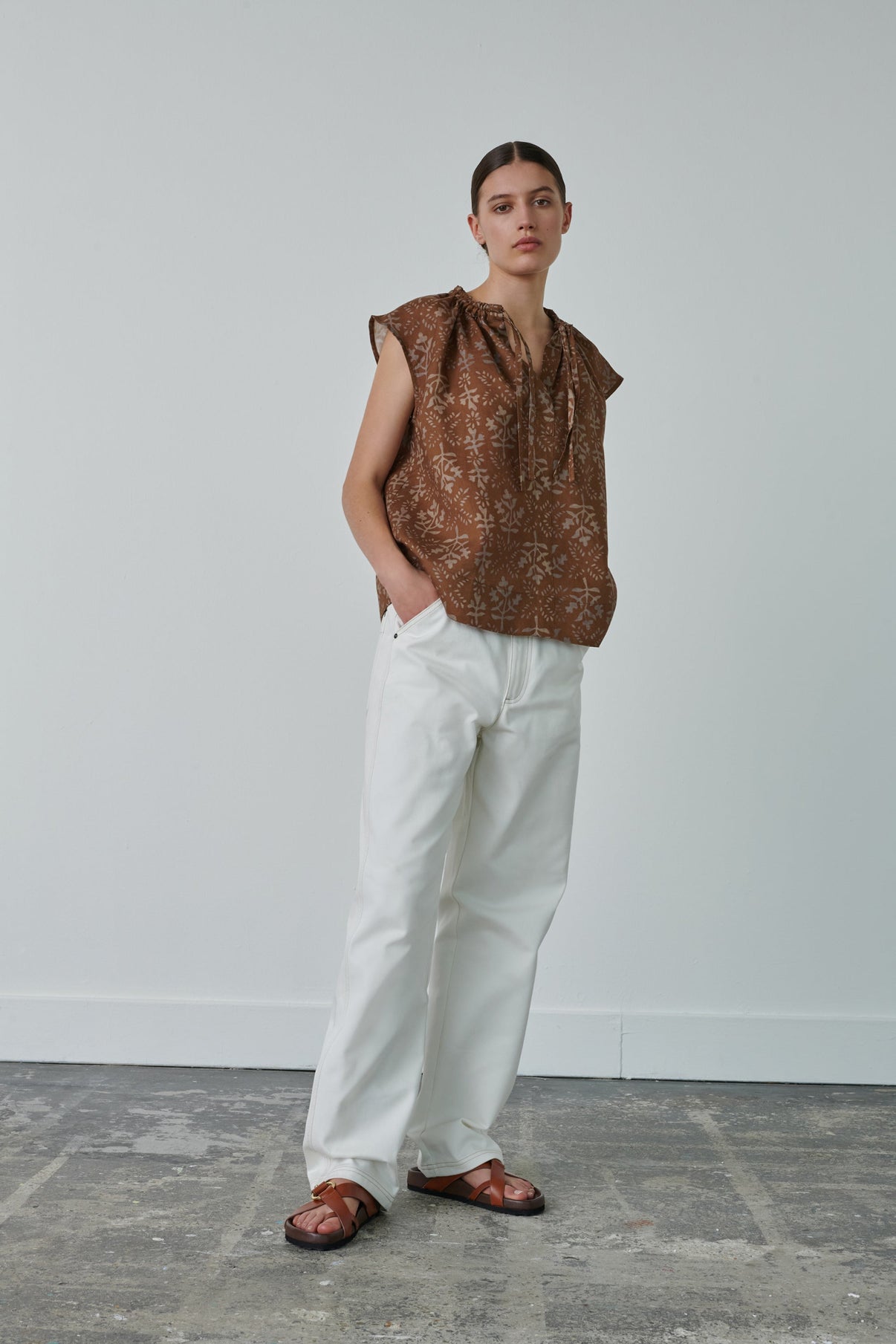 CHEMISE TANGER MARRON vue 4