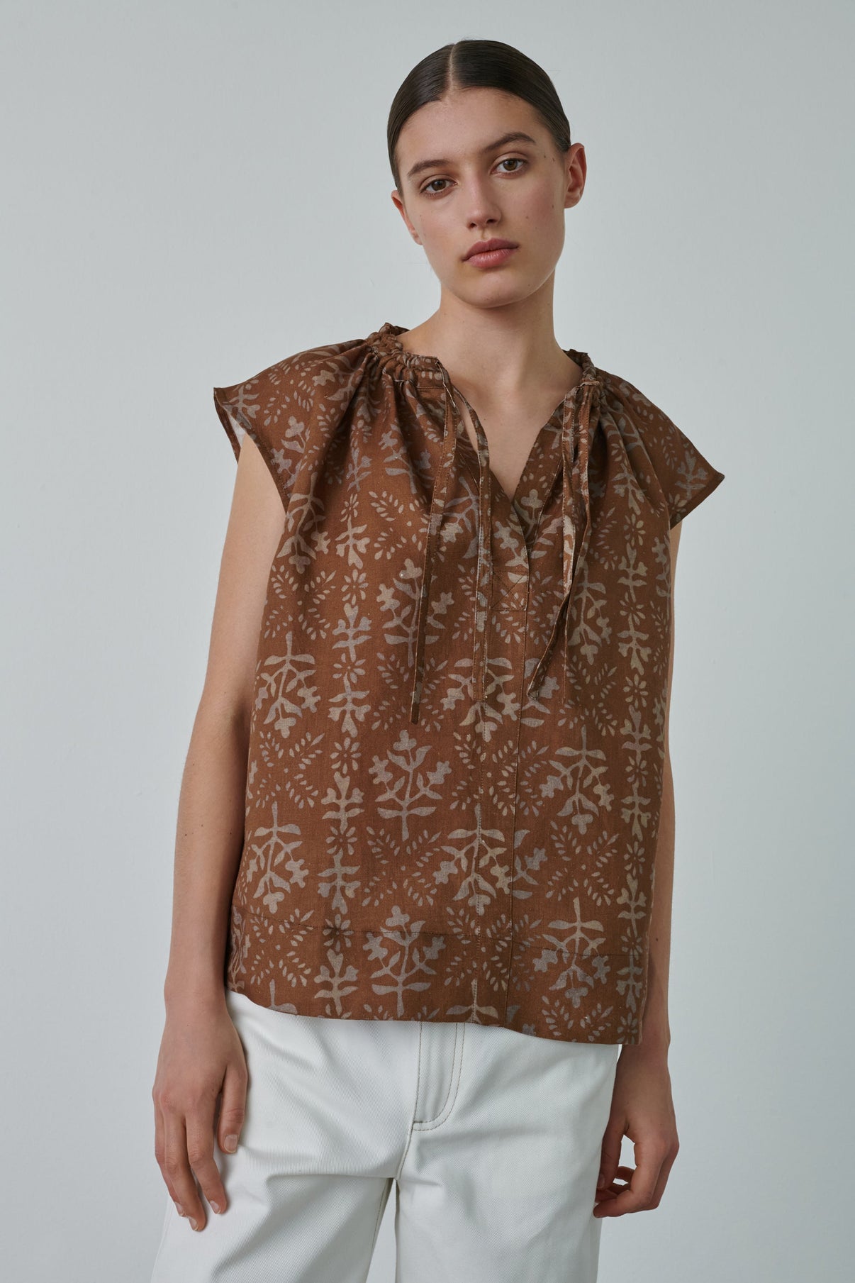 CHEMISE TANGER MARRON vue 1