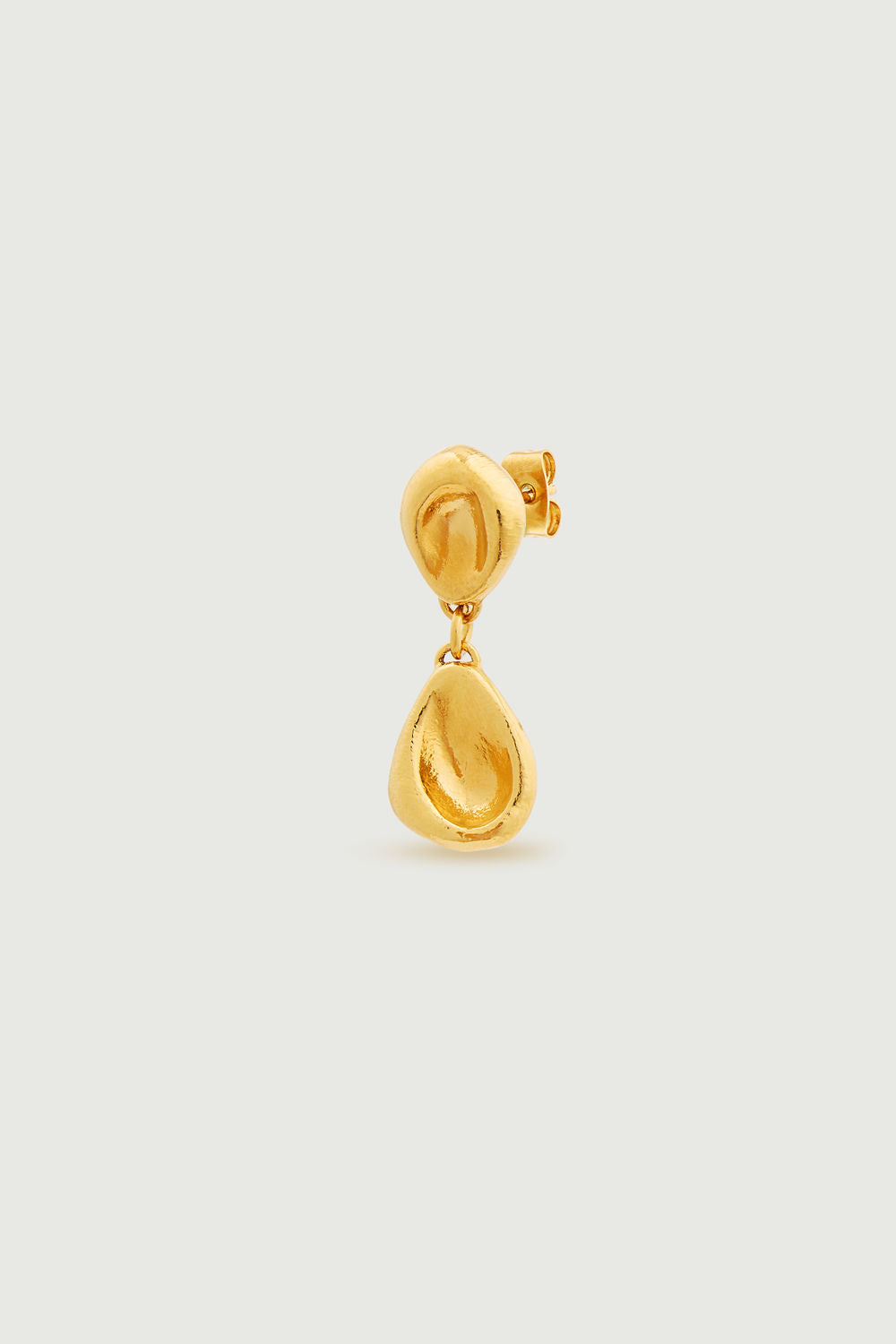 Boucle d'oreille Dormeuse - Gold - Ligne Plate - Femme vue 2